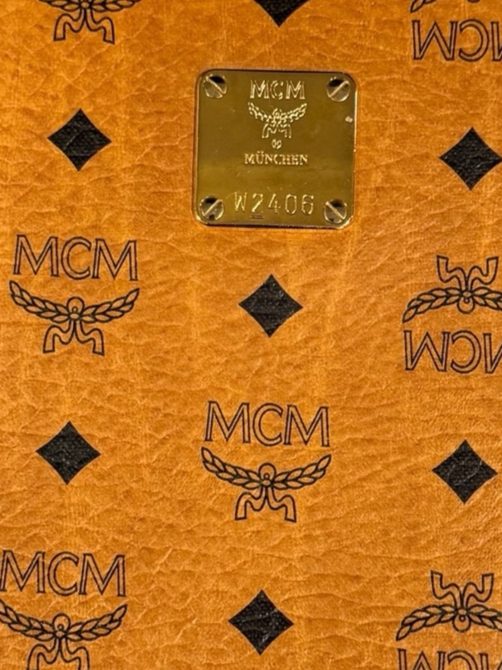 MCM Cognac Visetos Zip Around Portfolio Organizer Document Holder - Picture 4 of 13
